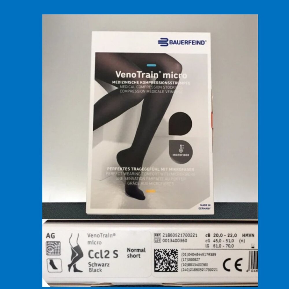 Bauerfeind VenoTrain Micro Compression Stockings (Black)